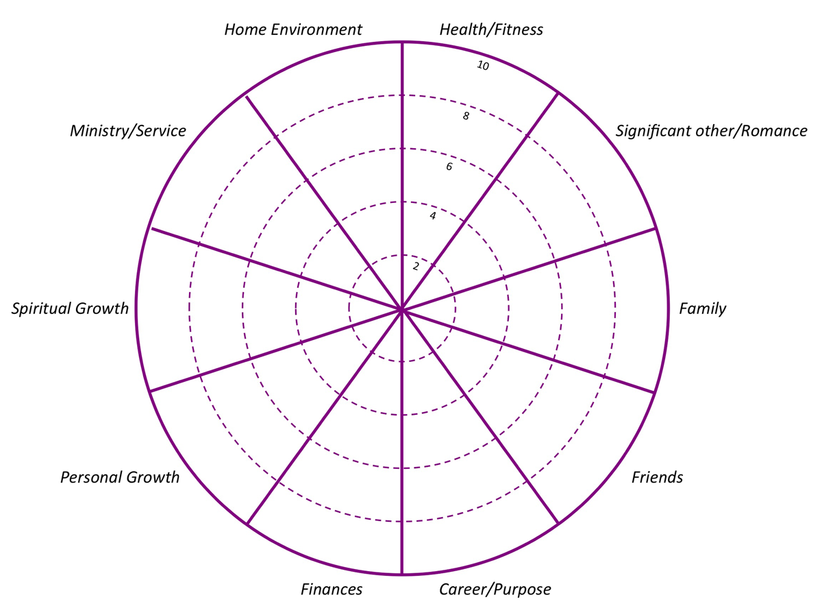 wheel of life coaching template